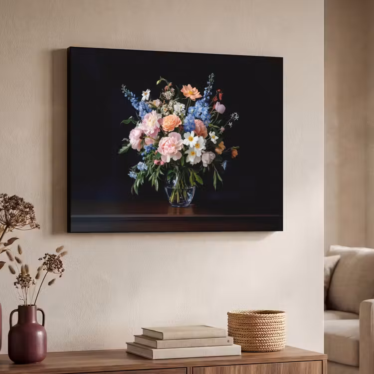 Art Frame - Pastel - Bloemen - Glazen - Vaas — 7