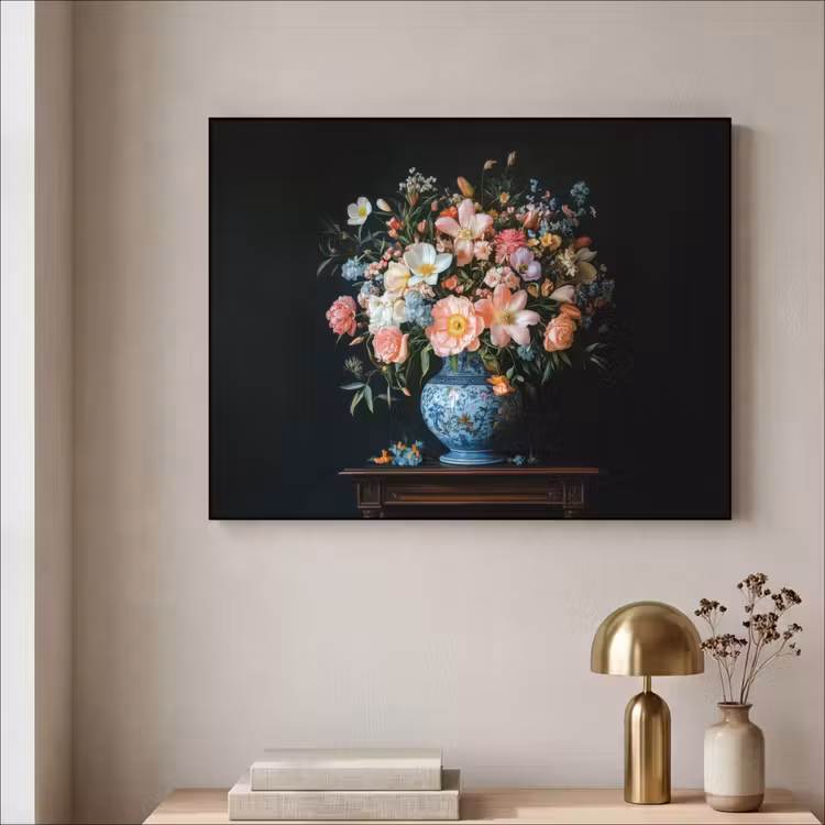Art Frame - Roze - Bloemen - Vaas - Kleuren — 5