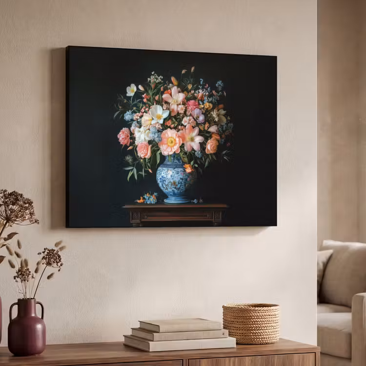 Art Frame - Roze - Bloemen - Vaas - Kleuren — 7