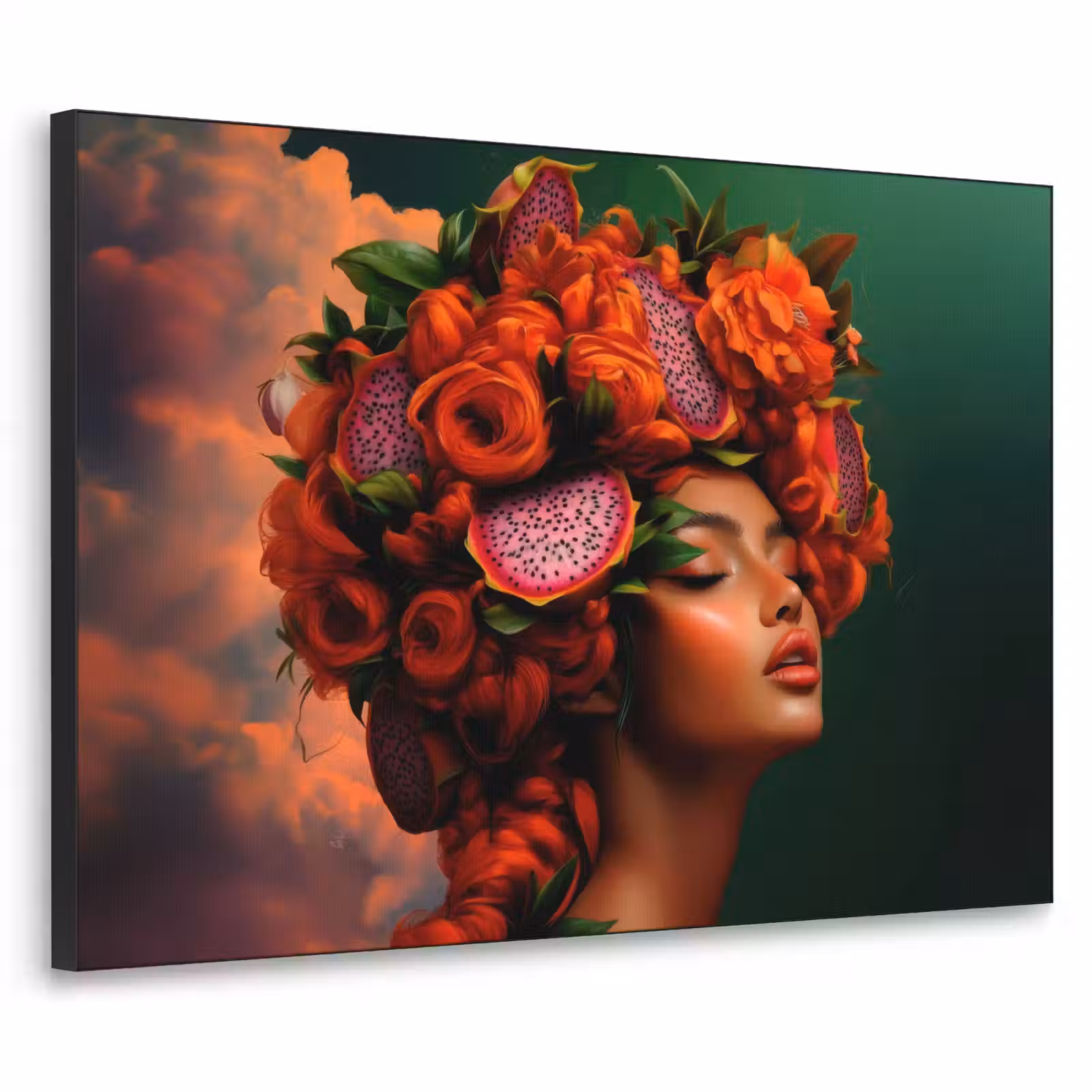 Art Frame - Vrouw - Drankenfruit - Rozen — 1