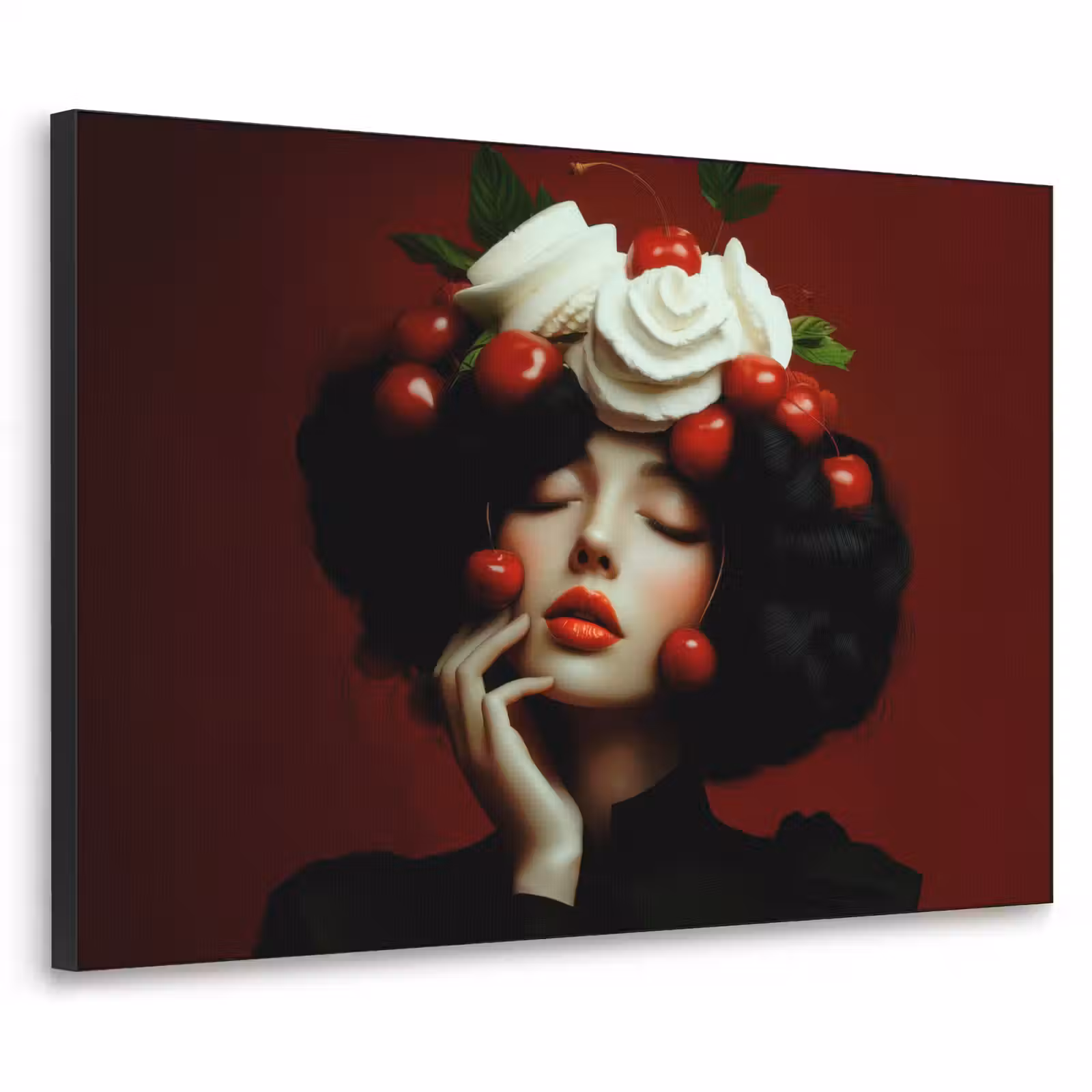 Art Frame - Vrouw - Kersen - Slagroom — 1
