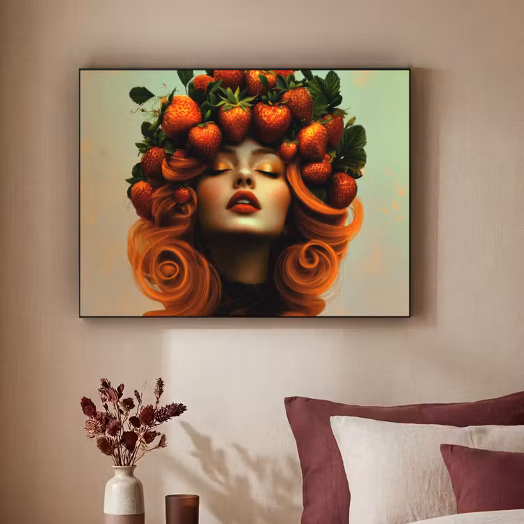 Art Frame - Vrouw - Aardbeien - Kroon — 3