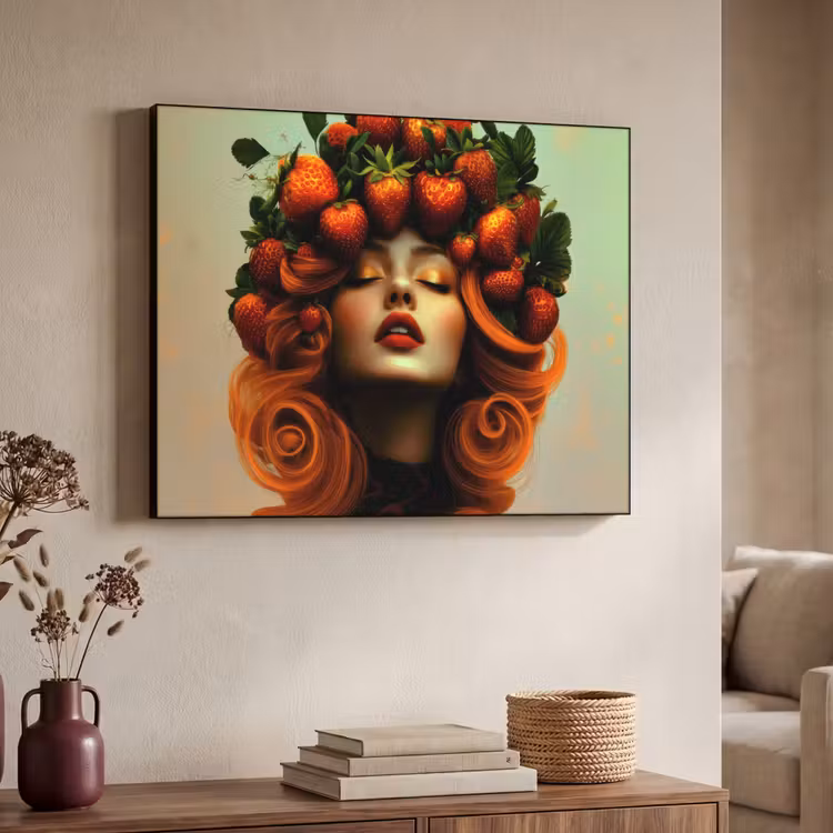 Art Frame - Vrouw - Aardbeien - Kroon — 7