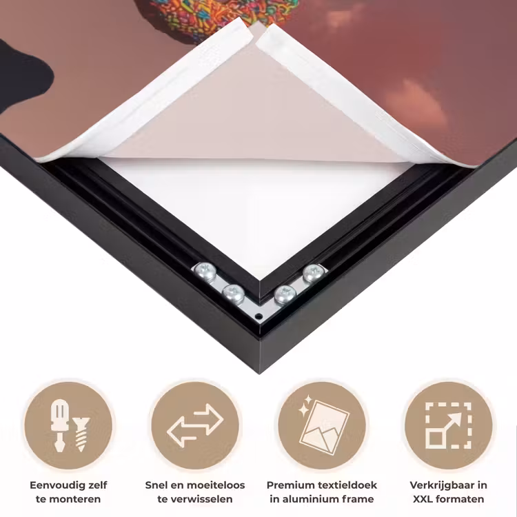 Art Frame - Vrouw - Donuts - Kleurrijk — 4