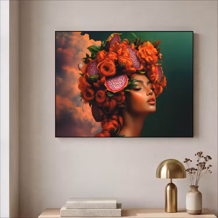 Art Frame - Vrouw - Drankenfruit - Rozen — 5