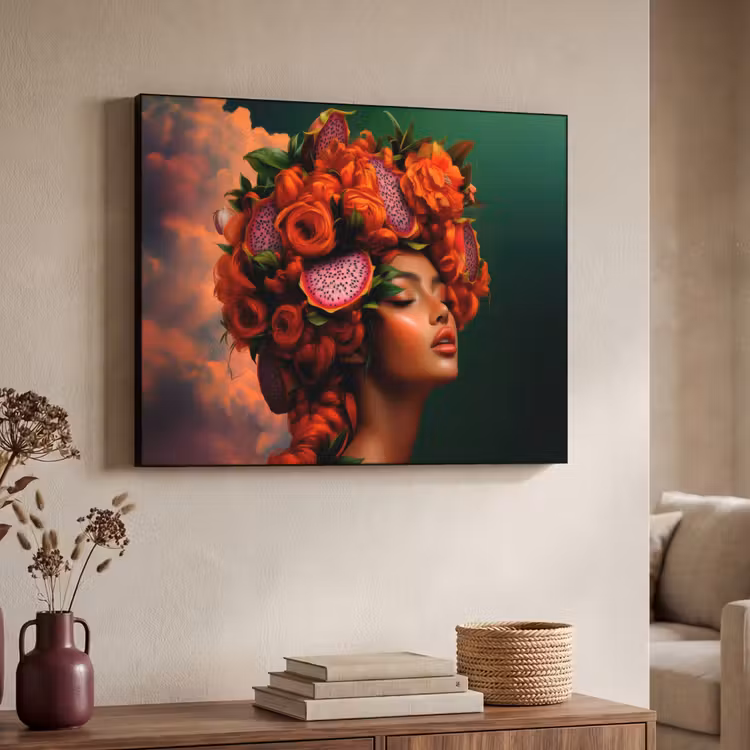 Art Frame - Vrouw - Drankenfruit - Rozen — 7