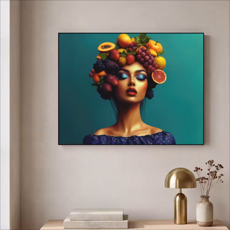 Art Frame - Vrouw - Hoodtooi - Tropisch - Fruit - Druiven — 5