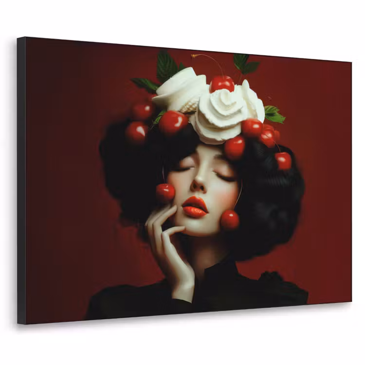Art Frame - Vrouw - Kersen - Slagroom — 1