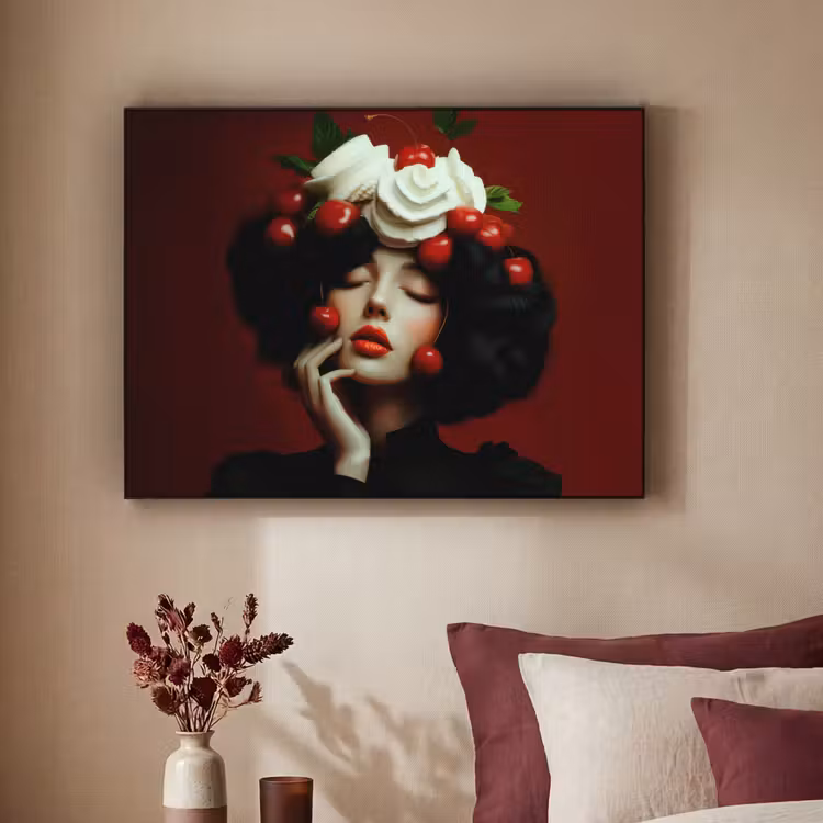 Art Frame - Vrouw - Kersen - Slagroom — 3