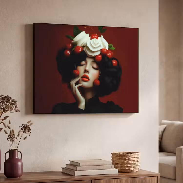 Art Frame - Vrouw - Kersen - Slagroom — 7