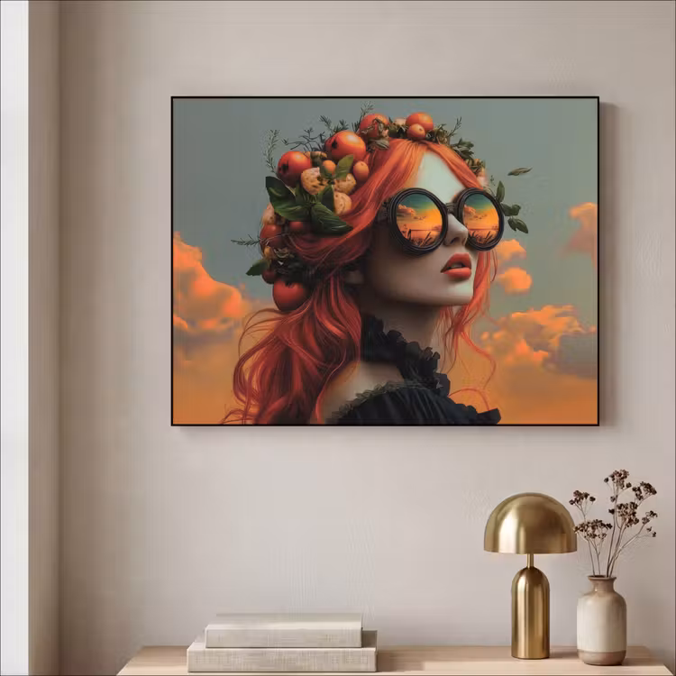 Art Frame - Vrouw - Kroon - Tomaat - Bascilicum - Zonnebril — 5