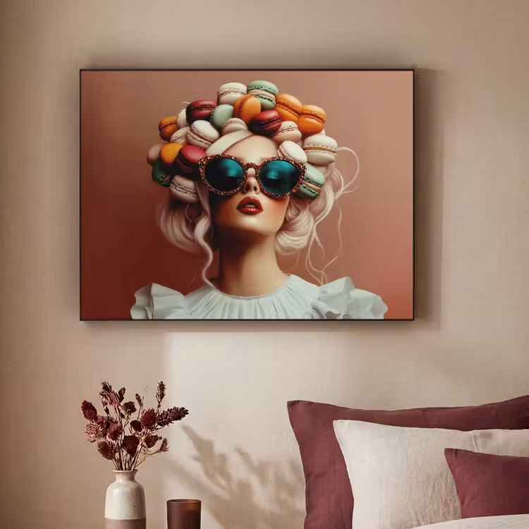 Art Frame - Vrouw - Macarons - Bril — 3