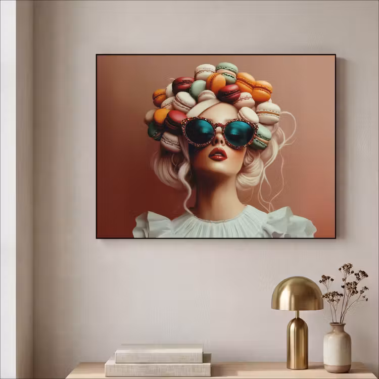 Art Frame - Vrouw - Macarons - Bril — 5