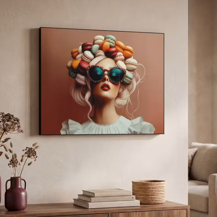 Art Frame - Vrouw - Macarons - Bril — 7