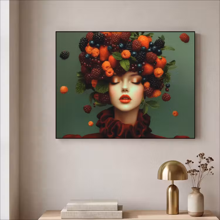 Art Frame - Vrouw - Aardbeien - Frambozen - Bramen - Bessen — 5