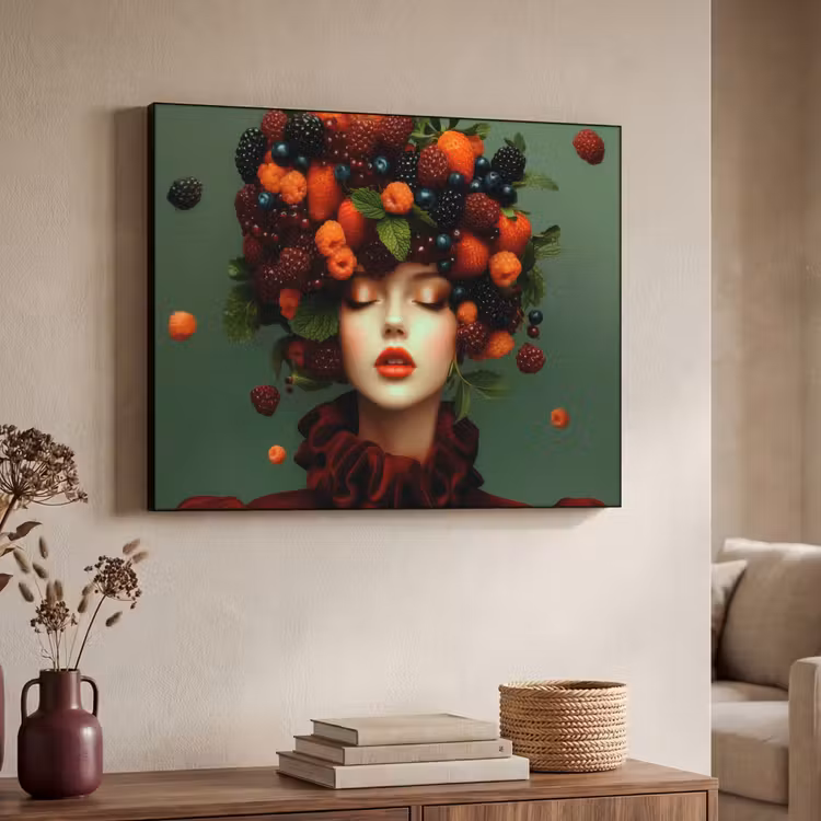 Art Frame - Vrouw - Aardbeien - Frambozen - Bramen - Bessen — 7