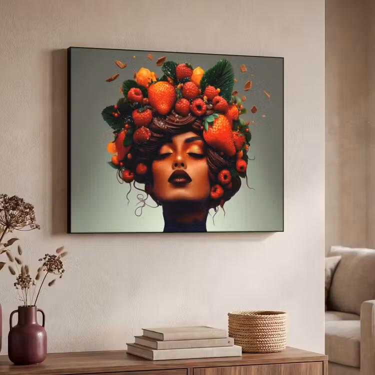 Art Frame - Vrouw - Chocolade - Frambozen - Aardbeien - Koekjes — 7