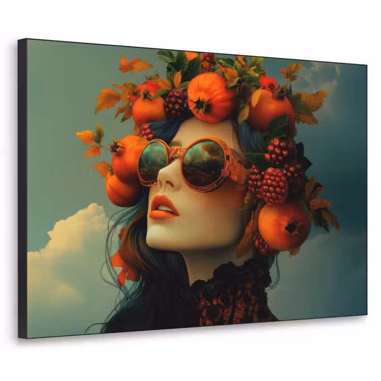 Art Frame - Vrouw - Granaatappel - Herfst - Zonnebril — 1