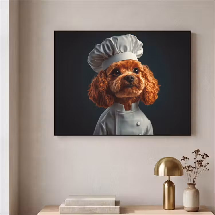 Art Frame - Bruin - Kok - Hondje — 5