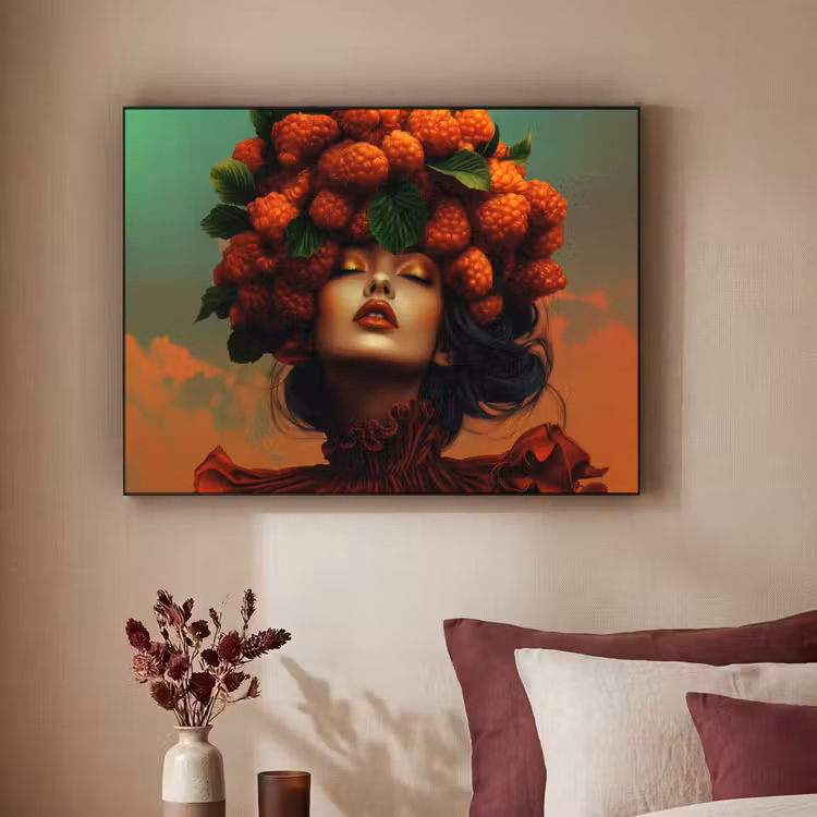 Art Frame - Vrouw - Frambozen - Bladeren — 3
