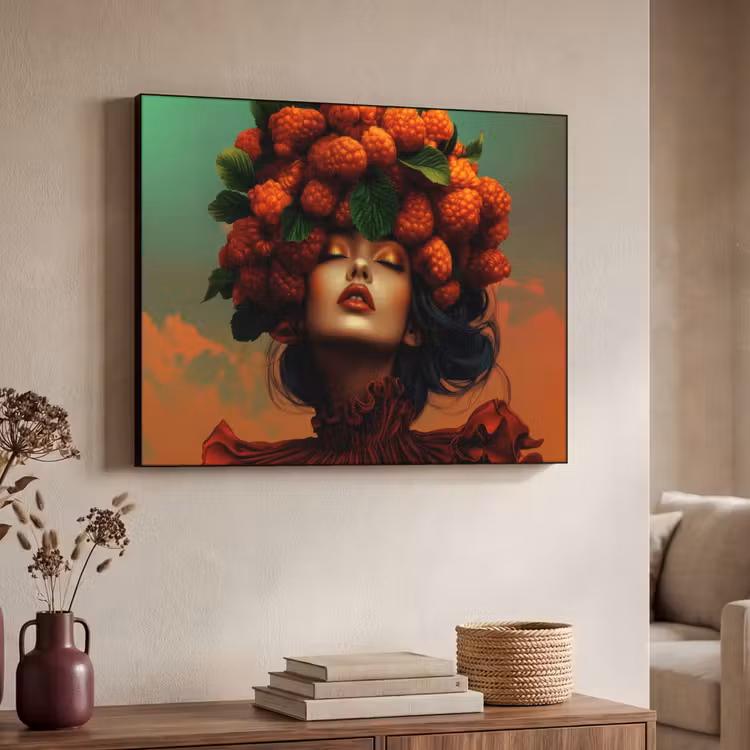 Art Frame - Vrouw - Frambozen - Bladeren — 7