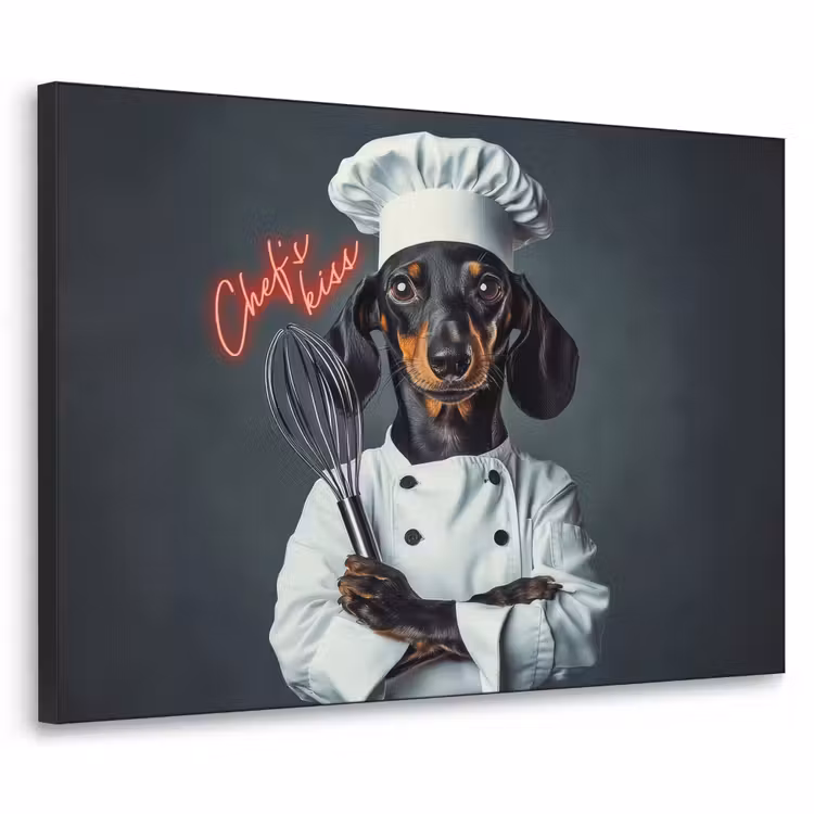 Art Frame - Quote - Neon - Hond - Kokskleding — 1