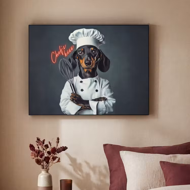 Art Frame - Quote - Neon - Hond - Kokskleding — 3