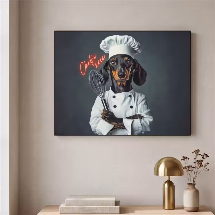 Art Frame - Quote - Neon - Hond - Kokskleding — 5