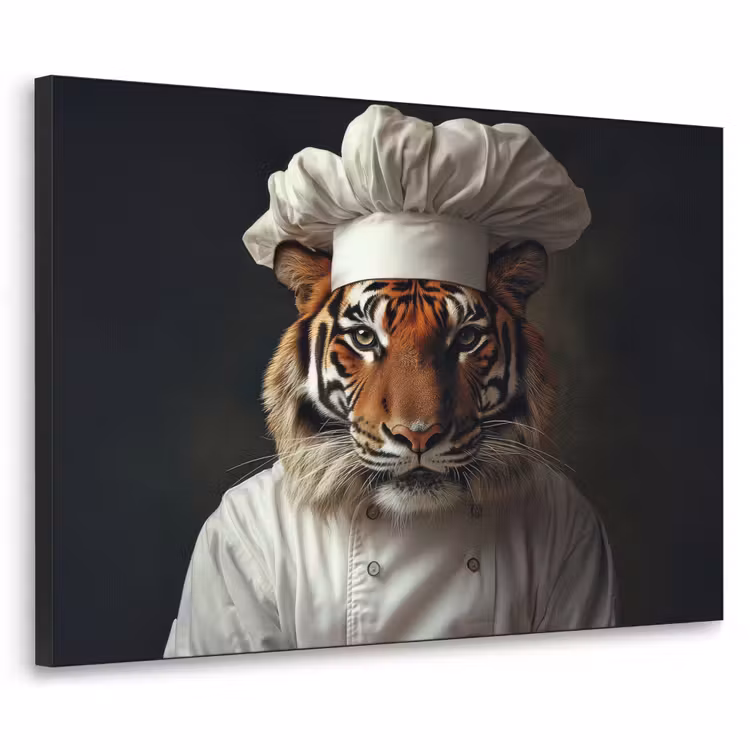 Art Frame - Tijger - Kokskleding - Bruin — 1