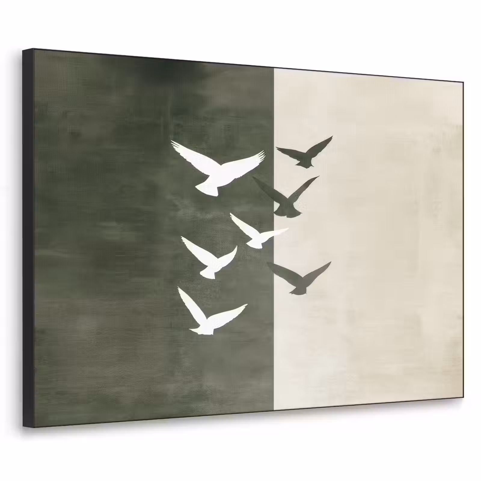 Art Frame - Japandi - Vogel - Groen — 1