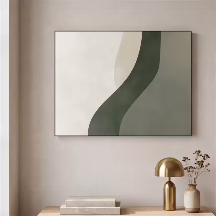 Art Frame - Japandi - Groen - Abstract - Modern — 5