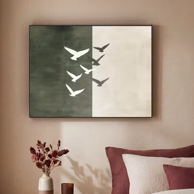 Art Frame - Japandi - Vogel - Groen — 3