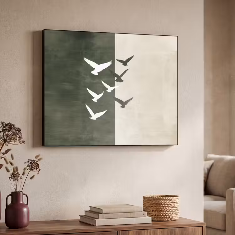 Art Frame - Japandi - Vogel - Groen — 7