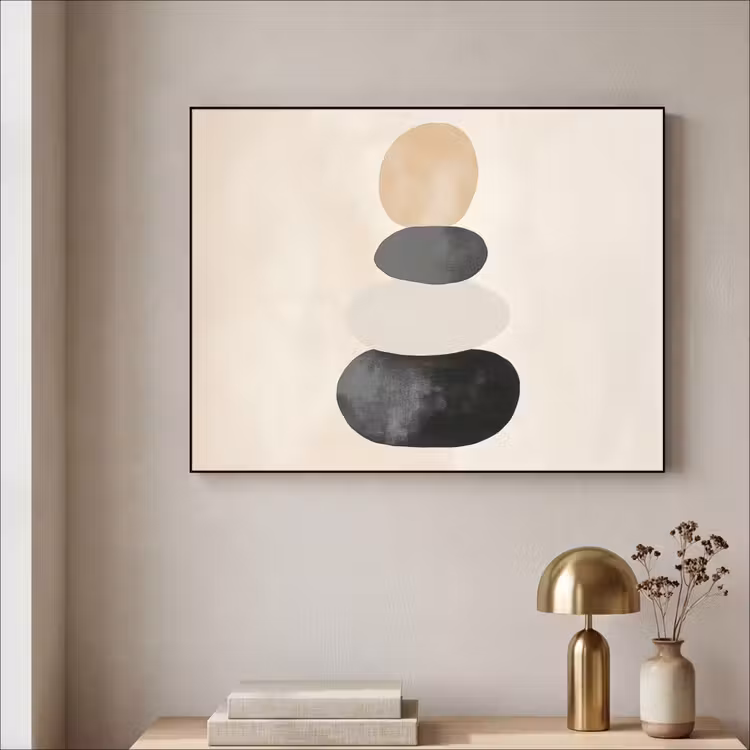 Art Frame - Japandi - Wabi sabi - Beige — 5
