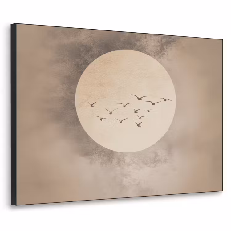 Art Frame - Vogel - Beige - Japandi — 1