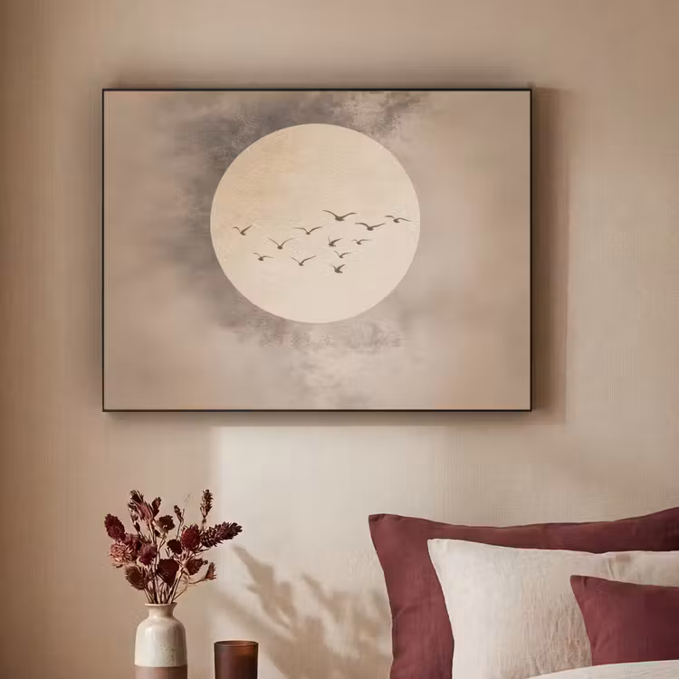 Art Frame - Vogel - Beige - Japandi — 3