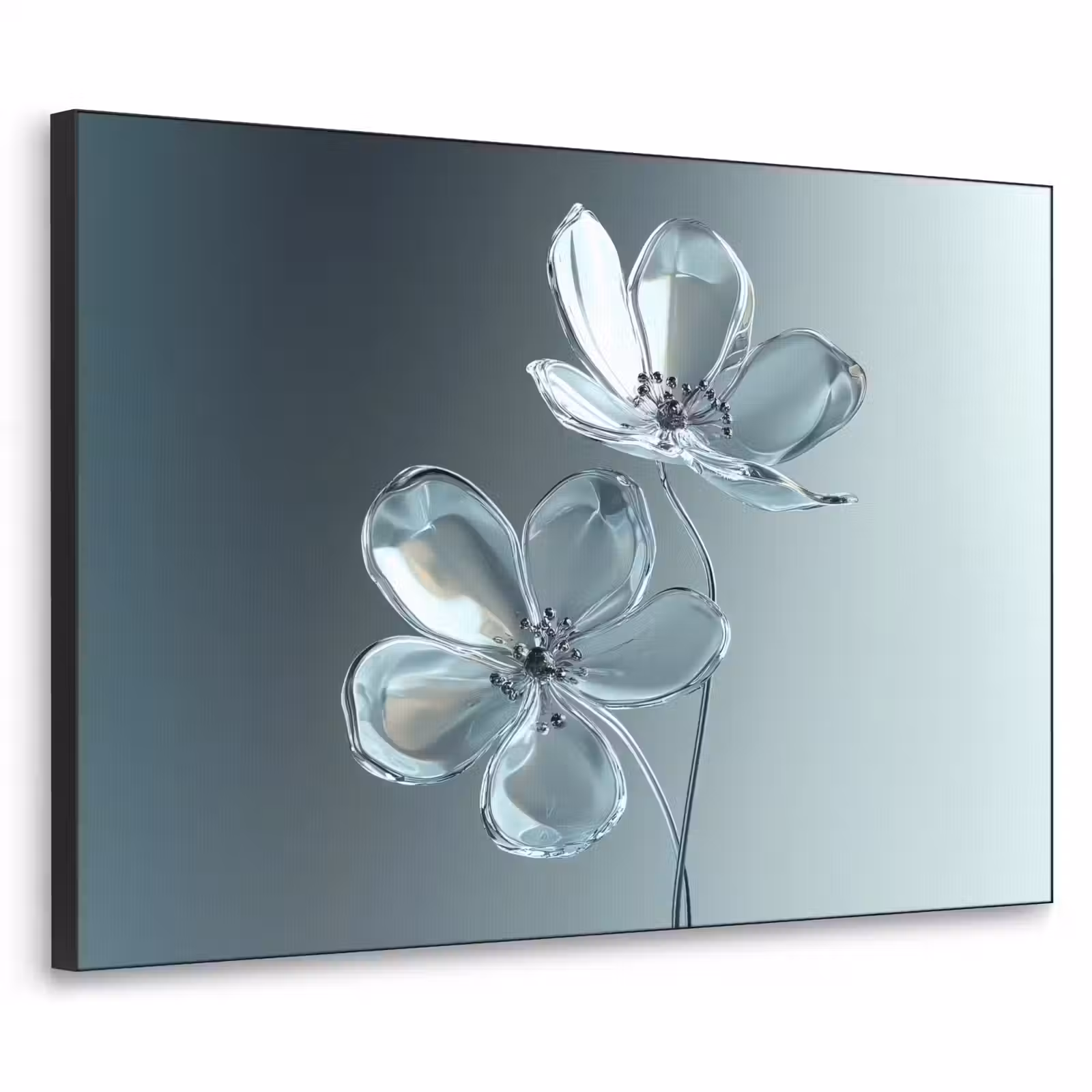 Art Frame - Kristal - Bloemen - Grijs — 1