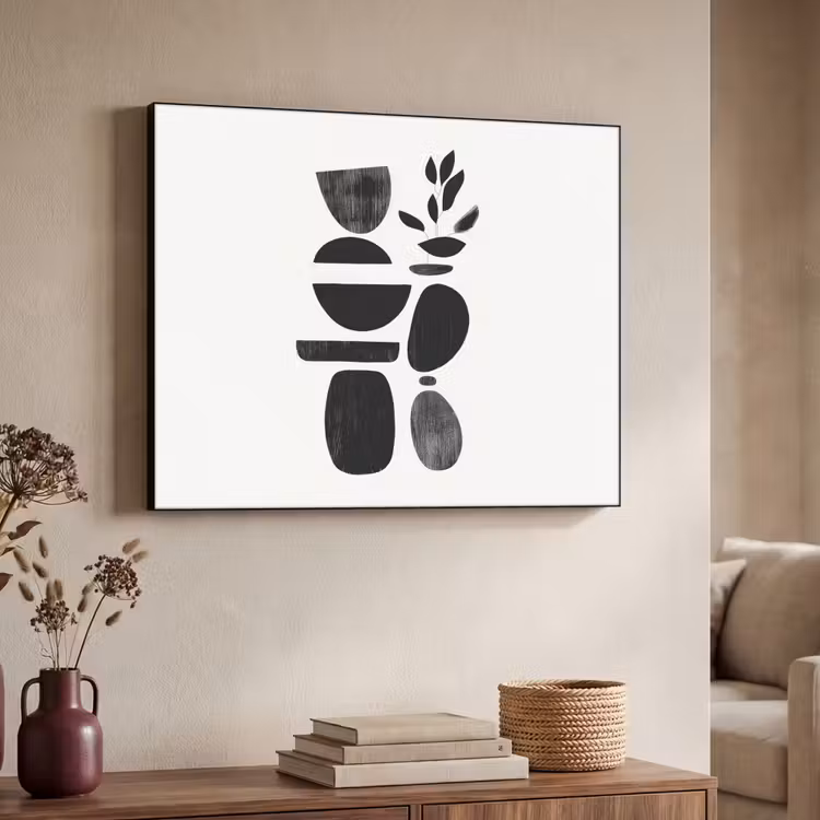 Art Frame - Japandi - Zwart - Abstract — 7