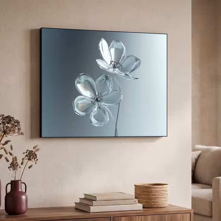 Art Frame - Kristal - Bloemen - Grijs — 7
