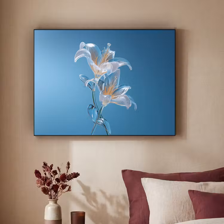 Art Frame - Lelies - Blauw - Glazen — 3