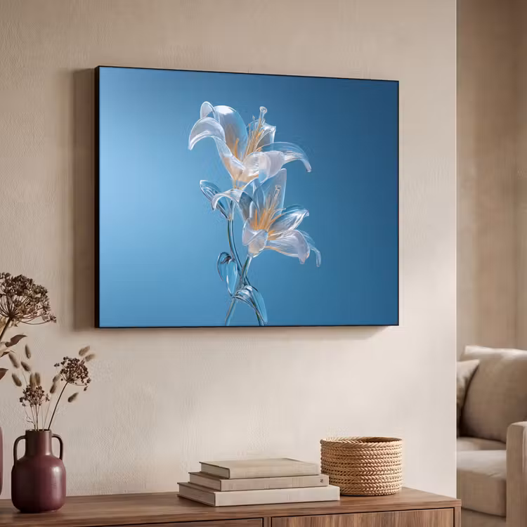 Art Frame - Lelies - Blauw - Glazen — 7