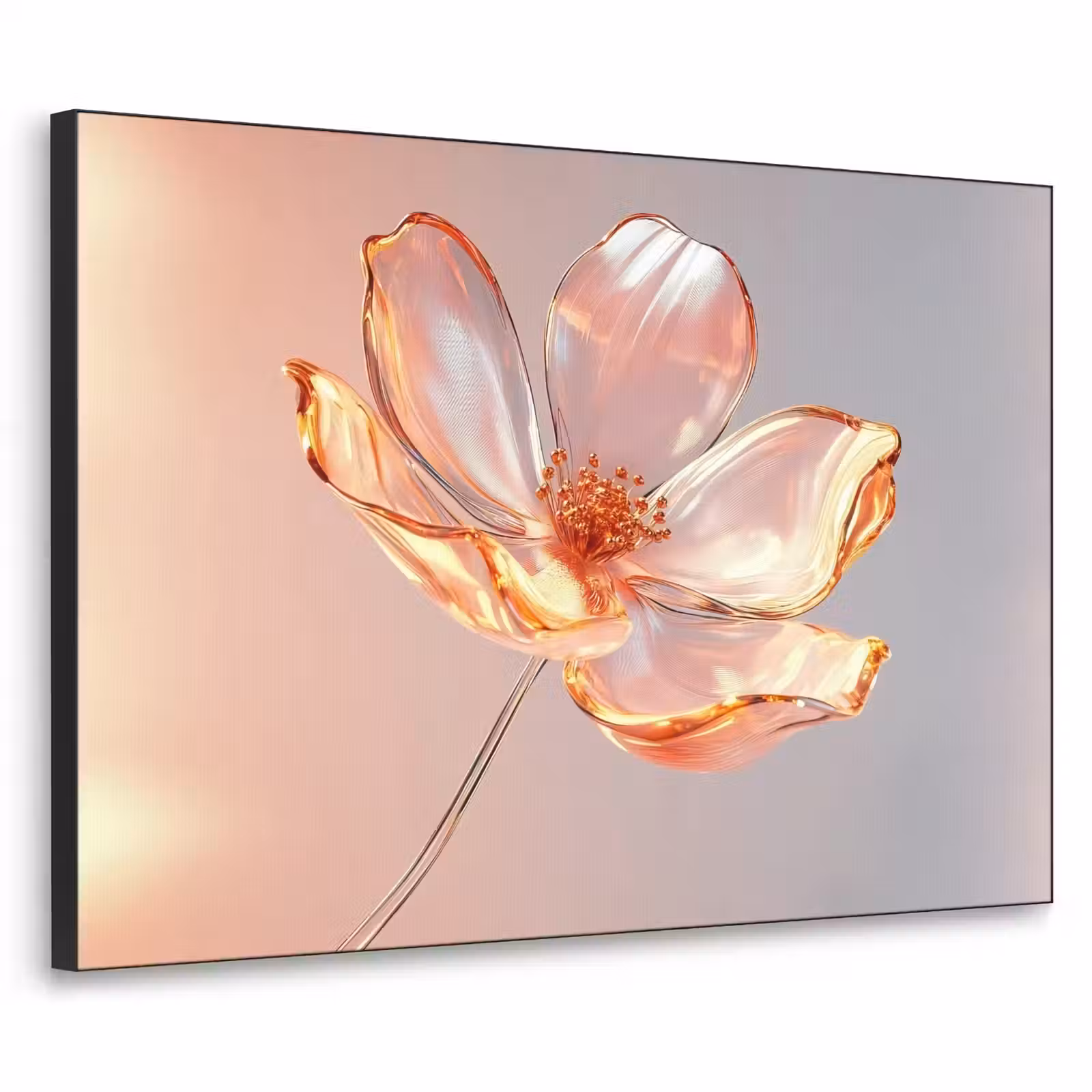 Art Frame - Glazen - Bloem - Roze — 1