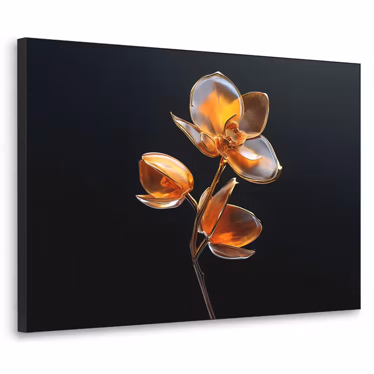 Art Frame - Bloem - Orchidee - Oranje — 1