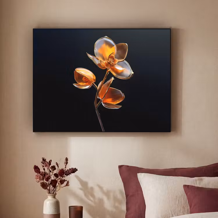 Art Frame - Bloem - Orchidee - Oranje — 3