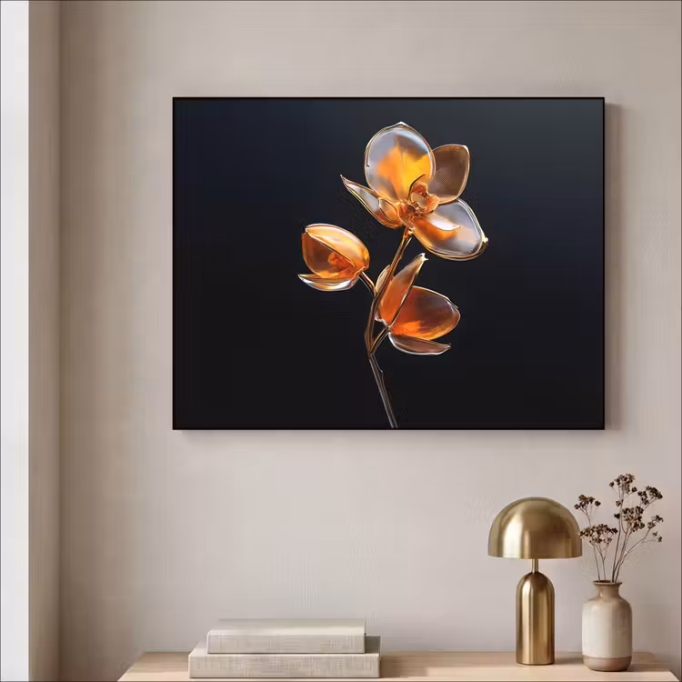 Art Frame - Bloem - Orchidee - Oranje — 5