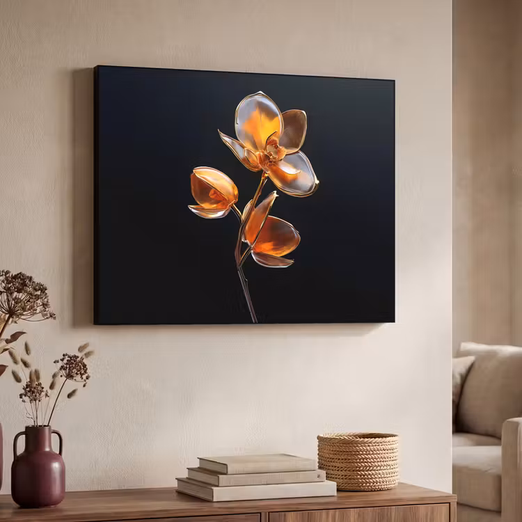 Art Frame - Bloem - Orchidee - Oranje — 7