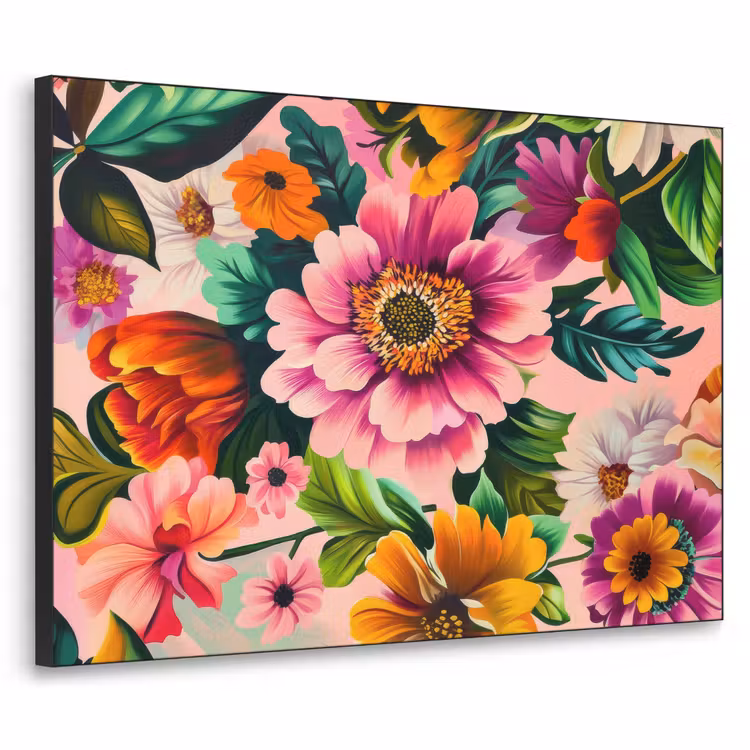 Art Frame - Bloemen - Kleurrijk - Roze — 1