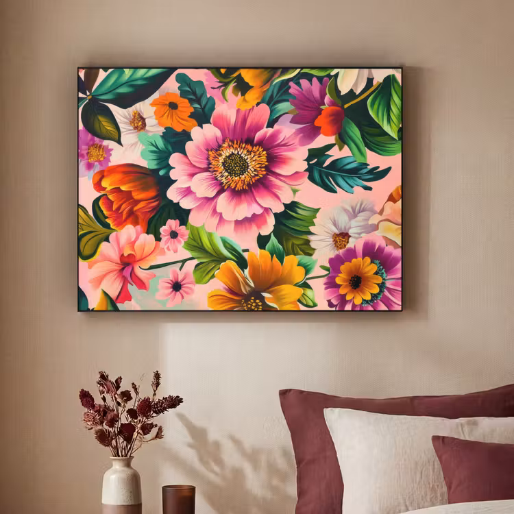 Art Frame - Bloemen - Kleurrijk - Roze — 3