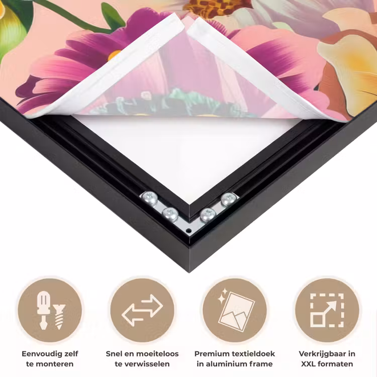 Art Frame - Bloemen - Kleurrijk - Roze — 4