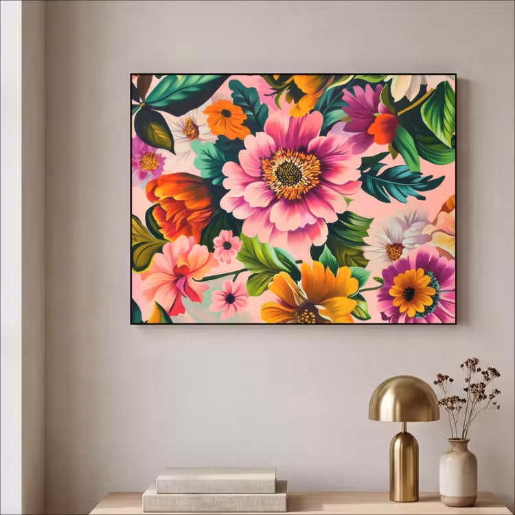 Art Frame - Bloemen - Kleurrijk - Roze — 5